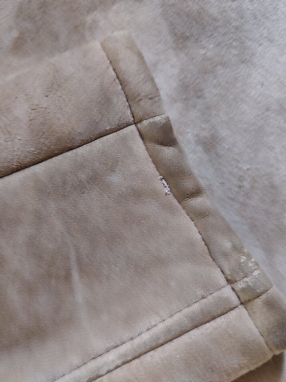 Shearling Leather Jacket XXL Vintage Mid Century - Picture 9 of 13